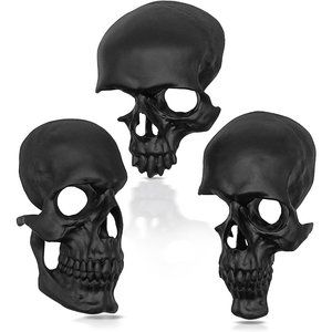 Gothic Wall Decor Set  Black Skull Grunge Room Bedroom